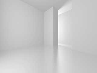 Futuristic White Architecture Design Background