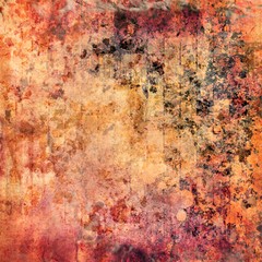 Old fashion style burnt paper, painting art, mosaic square background illustration with grunge style effect.
