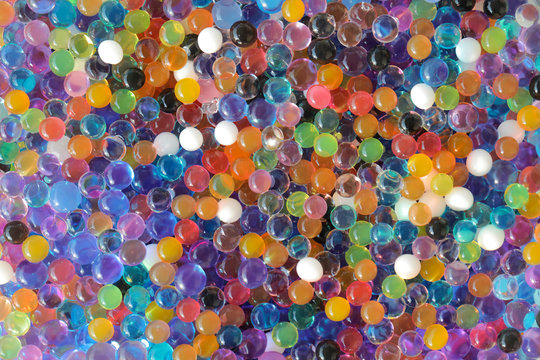 Colorful background from small orbis balls.