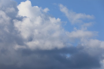 blue sky with clouds