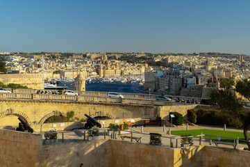 View over the old city and port