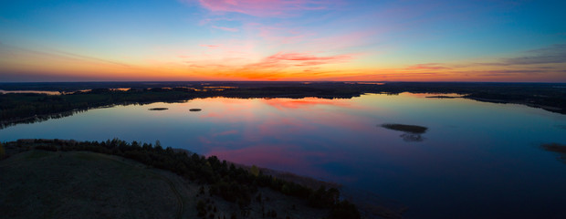 Braslau Lakes in the evening