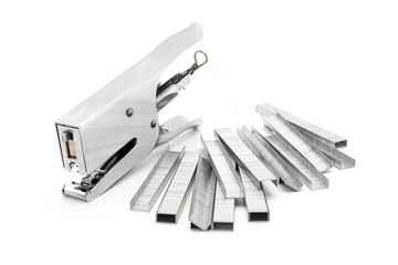 Stapler with staples