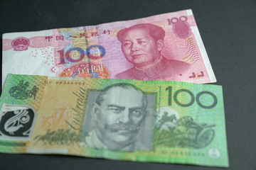 Chinese Yuan (RMB) and Australia Dollar (AUD)