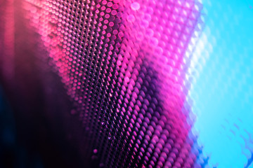 CloseUp LED blurred screen. LED soft focus background. abstract background ideal for design.