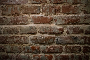 Brick wall. Old brick. Background