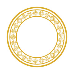 frame circular chinese isolated icon
