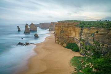 twelve apostles at sunset, great ocean road in victoria, australia