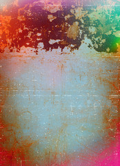 Grunge style and old fashioned colorful background. Vintage concept colored & textured background.