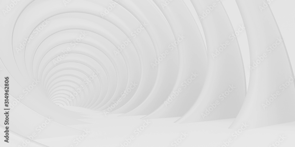 Poster white abstract technology circles background texture 3d render illustration