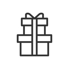 Gift box icon vector logo symbol illustration EPS 10