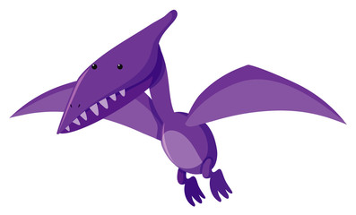 Single picture of pteranodon in purple © brgfx