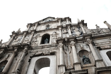 facade of the cathedral in rome italy