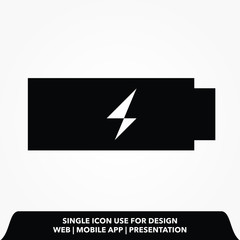 Battery sign icon design vector illustration