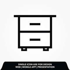 Outline comod icon.comod vector illustration. 