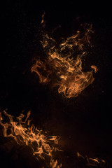 Photography of fire (bonfire), a bright flame