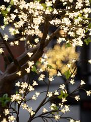 Christmas light flowers