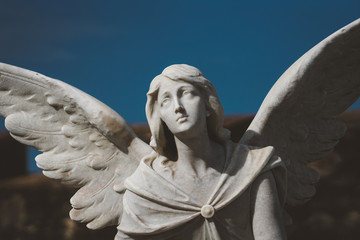 Cemetery and angels