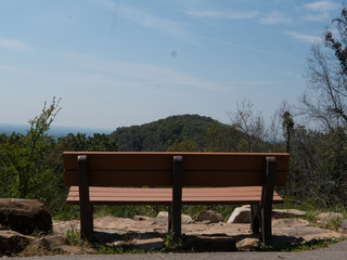 wooden bench