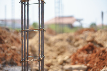 Rustic rebar for reinforced steel bar in square shape