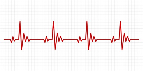 Heartbeat electrocardiogram background