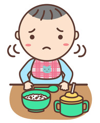 好き嫌いをする赤ちゃん