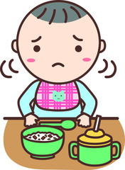 好き嫌いをする赤ちゃん