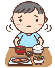 好き嫌いをする男の子