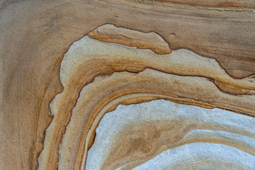 Texture of sandstone brick background, closeup