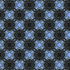 Behang Abstract geometric pattern in ornamental style. Seamless texture. Desing Wallpaper,greeting card,gift. © Big-Team-Studio ✅ 