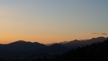 Constanza montains before de sunrise