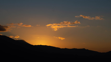 Sunset in the constanza valley 