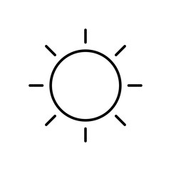 sun icon vector for your design 