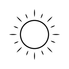 sun icon vector for your design 