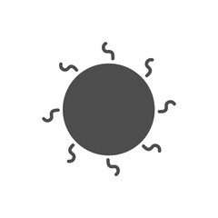 sun icon vector for your design 
