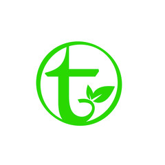 T logo on white background