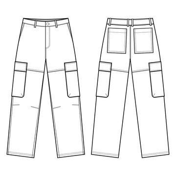 Slim Fit Cargo Pants PDF Sewing Pattern Sizes 28 29 30 Slim Fit Cargo ...