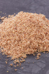 Heap of linseed. Healthy food containing vitamins, fiber and acids omega