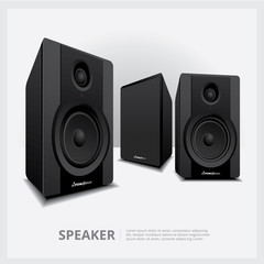 Obraz premium Loud Speakers isolated vector illustration