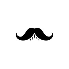 Fototapeta premium Mustache icon vector ilustration template