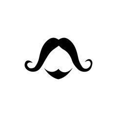 Mustache icon vector ilustration template
