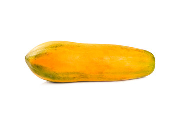 Fresh papaya isolated on white background
