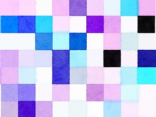 colorful abstract mosaic with a rough texture background. colorful square pattern background. Picture for creative wallpaper or design art work. Backdrop have copy space for text.