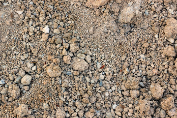 Brown stone loam background used in agriculture