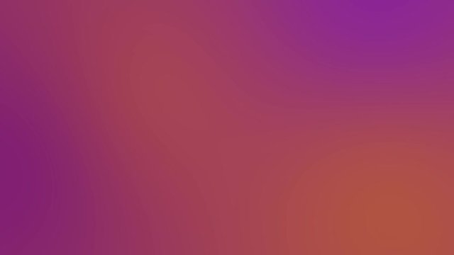Purple and orange gradient color animation which blends slowly swirling around and switching positions on screen for a cinematic background effect