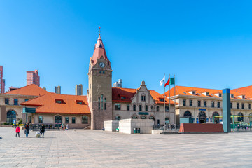 The ancient architecture of Qingdao railway station