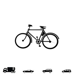 Obraz na płótnie Canvas bicycle icon vector