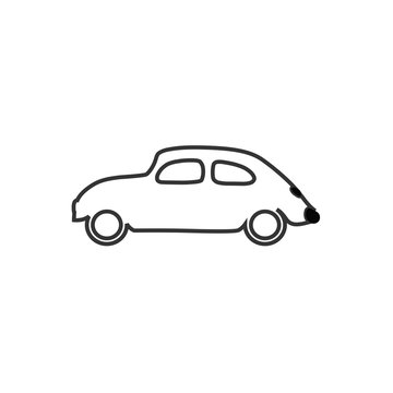 old car beatle icon vector
