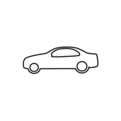 sedan car icon vector