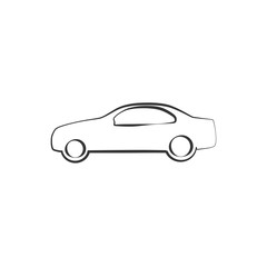 sedan car icon vector